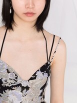Thumbnail for your product : Erdem Rea floral-jacquard flared dress