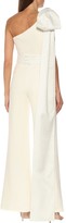 Thumbnail for your product : Safiyaa Darlene one-shoulder crepe bridal jumpsuit