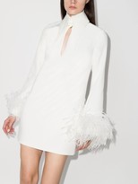 Thumbnail for your product : 16Arlington Michelle feather-trim mini dress