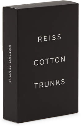 Reiss Ace - Cotton Trunks in Black
