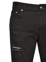 Thumbnail for your product : Versus 18cm Slim Destroyed Stretch Denim Jeans
