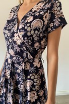 Thumbnail for your product : Wallis PETITE Navy Paisley Print Wrap Dress