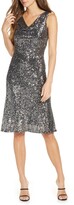 Thumbnail for your product : Taylor Sleeveless Sequin A-Line Dress