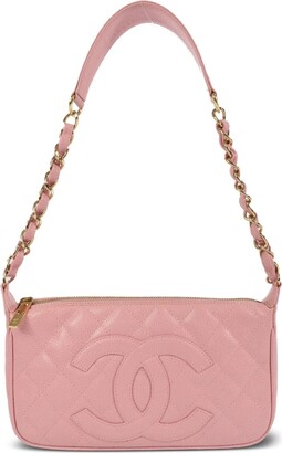 CHANEL Pre-Owned Timeless Mini Chevron Classic Flap Shoulder Bag - Pink for  Women