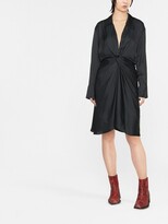 Thumbnail for your product : Zadig & Voltaire Rozo twisted V-neck midi dress