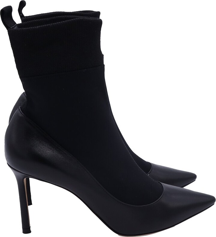 Jimmy Choo Women's Leather Brandon Bootie (Authentic Pre-Loved)