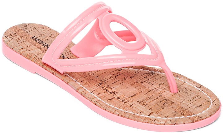 pink jelly flip flops