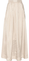 Thumbnail for your product : By Malene Birger Cudy Pleated Silk Maxi Skirt