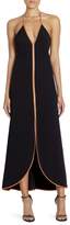 Thumbnail for your product : Victoria Beckham Leather-Trimmed Camisole Dress