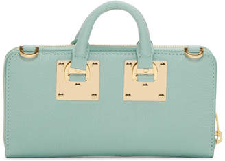 Sophie Hulme Blue Medium Albion Continental Wallet Bag
