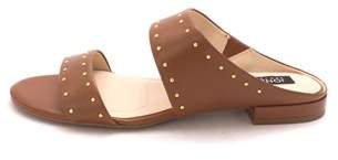 Jones New York Womens Sabrina Leather Open Toe Casual Slide Sandals.