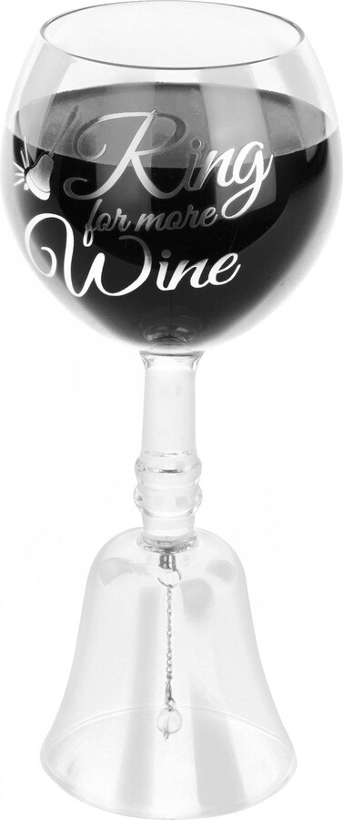 Wicked Gizmos Novelty Wine Glass with Bell - Perfect for Champagne,  Whiskey, Red or - ShopStyle