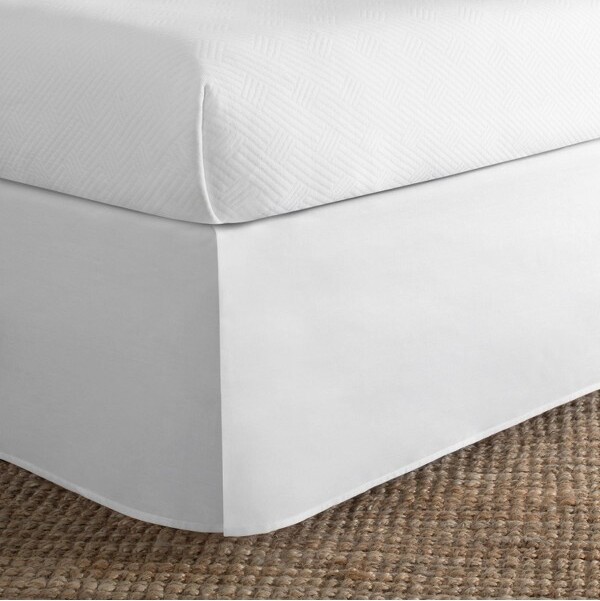 Today's Home Cotton Rich Bed Skirt: Polyester, Plain Weave, 220 Thread Count, 14" Drop