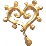 Thumbnail for your product : Christian Lacroix Heart Brooch