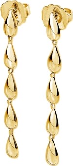 Lucy Quartermaine Tear Drop Earrings in gold Vermeil