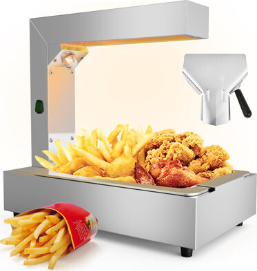 The Party Aisle 110v 750w Silver Stainless Steel Food Warmer Horizontal Electric Heating Station – Ideal For Commercial Kitchen/buffet Us Standard Commercial-grade