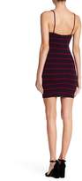 Thumbnail for your product : Lush Front Tie Striped Bodycon Dress