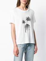 Thumbnail for your product : Saint Laurent palm tree sunset print T-shirt