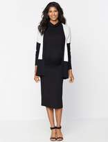 Thumbnail for your product : A Pea in the Pod Colorblock Maternity Cardigan