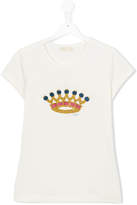 Thumbnail for your product : MonnaLisa crown detail T-shirt
