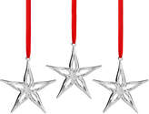 Thumbnail for your product : Nambe Mini Star Christmas Ornaments, Set of 3