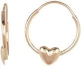 Thumbnail for your product : Candela 14K Yellow Gold Heart Hoop Earrings