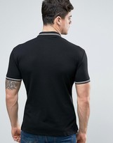 Thumbnail for your product : Armani Jeans Slim Fit Pique Polo Tipped Logo In Black