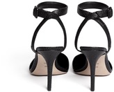 Thumbnail for your product : Alexander Wang 'Lovisa' stingray-embossed ankle strap pumps