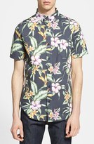 Thumbnail for your product : Globe 'Panama' Short Sleeve Tropical Print Shirt