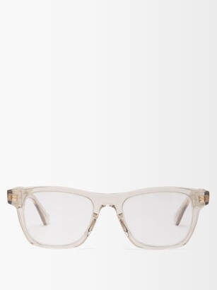 Bottega Eyewear - Square Acetate And Metal Glasses - Beige