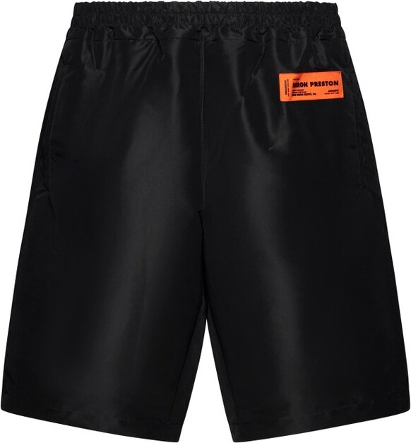 Heron Preston Logo Patch Knee-Length Track Shorts
