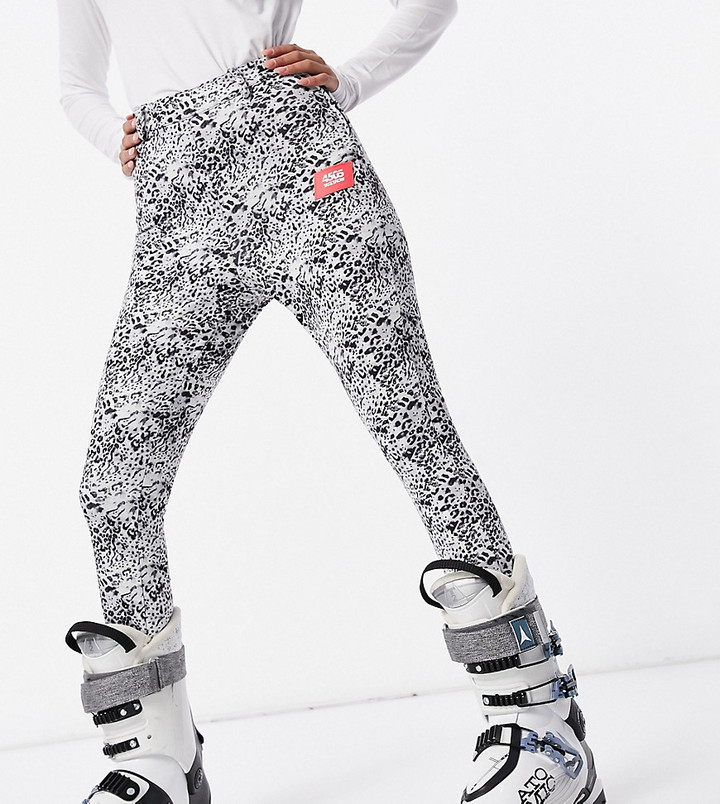 ASOS 4505 Petite ski skinny ski pants with stirrup in mono animal -  ShopStyle