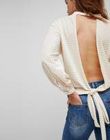 Thumbnail for your product : EVIDNT Drape Shirt with Open Back detail