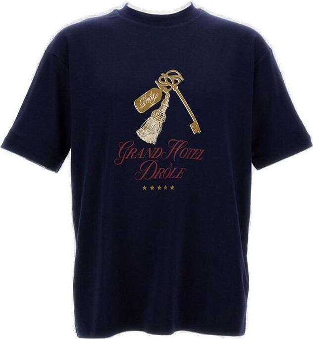 Drôle De Monsieur Graphic-Printed Crewneck T-Shirt