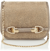 Thumbnail for your product : Jimmy Choo Zadie Gold Embossed Metallic Leather Cross Body Bag