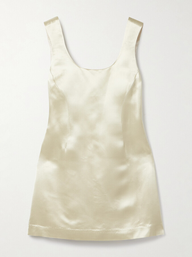 KALLMEYER - Eloise Satin Mini Dress - Cream
