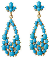 Thumbnail for your product : Kenneth Jay Lane Gold Tone Cabochon Teardrop Earrings
