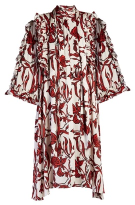 Ellery Pascale ruffled floral-print dress