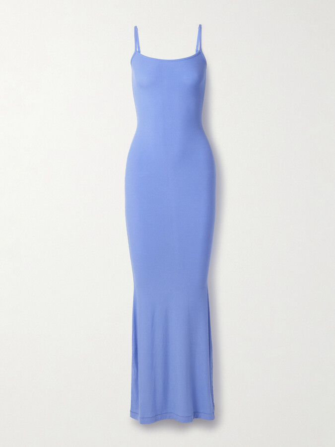 SKIMS Soft Lounge Long Slip Dress - Cielo