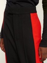 Thumbnail for your product : Kwaidan Editions Side-stripe Wool-twill Trousers - Black Red