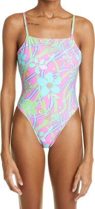 Flower One Piece Swimsuit | ShopStyle
