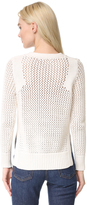 Thumbnail for your product : Derek Lam 10 Crosby Lace Up V Neck Sweater