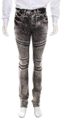 PRPS Zipper-Accented Skinny Jeans