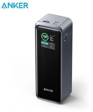 Anker Prime Power Bank, 27,650mAh 3-Port 250W Portable Charger (99.54Wh) Smart App, Compatible with MacBook Pro/Air, iPhone 15/14/13 Series,...