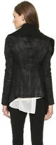 Thumbnail for your product : Donna Karan Slim Jacket with Suede Inserts