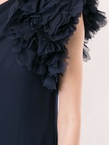 Thumbnail for your product : Tadashi Shoji One Shoulder Flower Crepe Gown