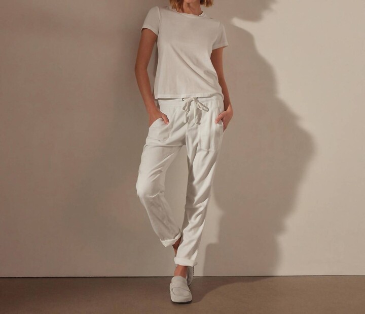 James Perse Women's Soft Drape Pant In White