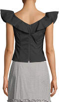 Thumbnail for your product : Nanette Lepore Hot Spot Top w/ Ruffle Sleeves
