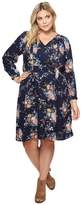 Thumbnail for your product : Lucky Brand Plus Size Drop Waist Printed Dress