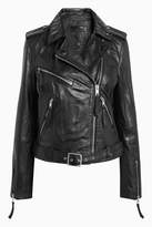 Thumbnail for your product : Next Womens Leather Biker Jacket Brown 6